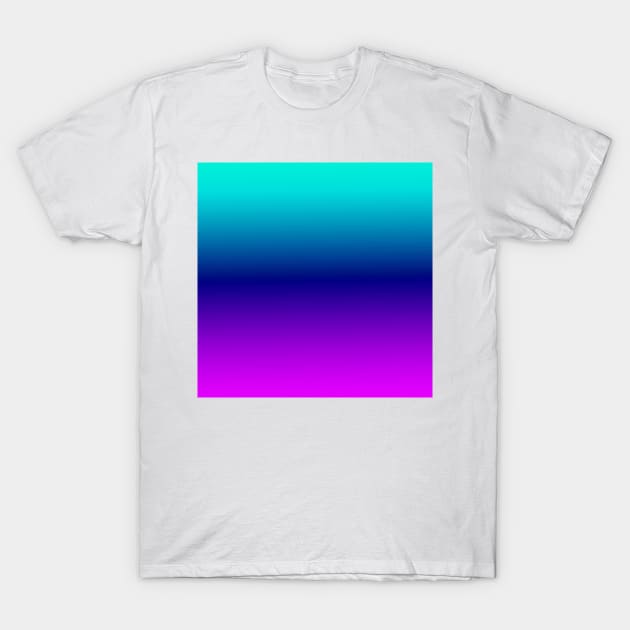 Aqua Ombre T-Shirt by BlakCircleGirl